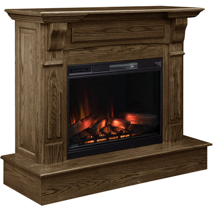 Fairview Fireplace in Charwood Stain