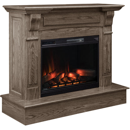 Fairview Fireplace in Driftwood Stain