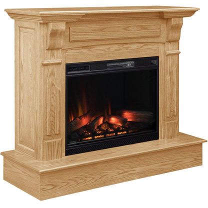 Fairview Fireplace in Granola Stain