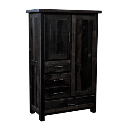 Legacy Estate Rowan Barnwood 4-Drawer Armoire
