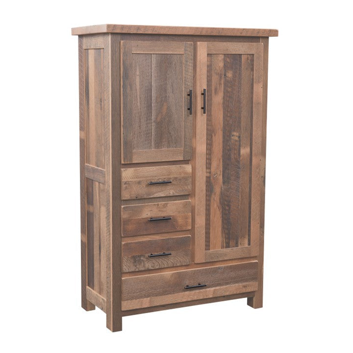 Legacy Estate Rowan Barnwood 4-Drawer Armoire