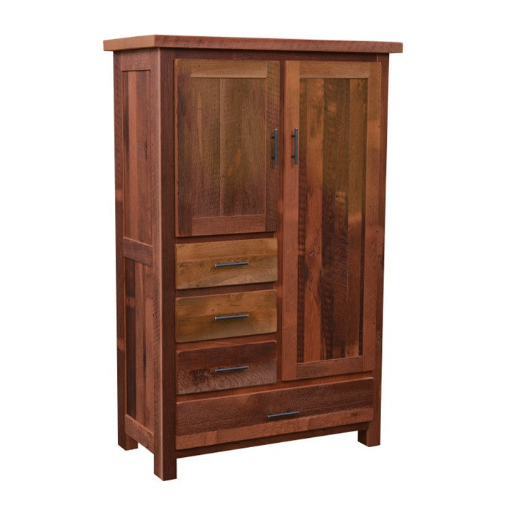 Legacy Estate Rowan Barnwood 4-Drawer Armoire