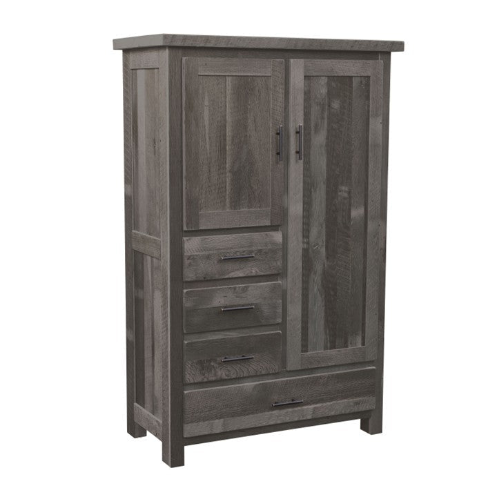 Legacy Estate Rowan Barnwood 4-Drawer Armoire