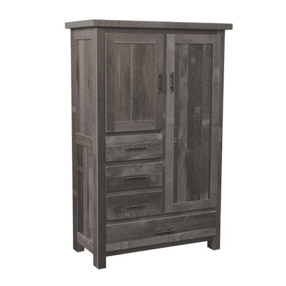 Legacy Estate Rowan Barnwood 4-Drawer Armoire