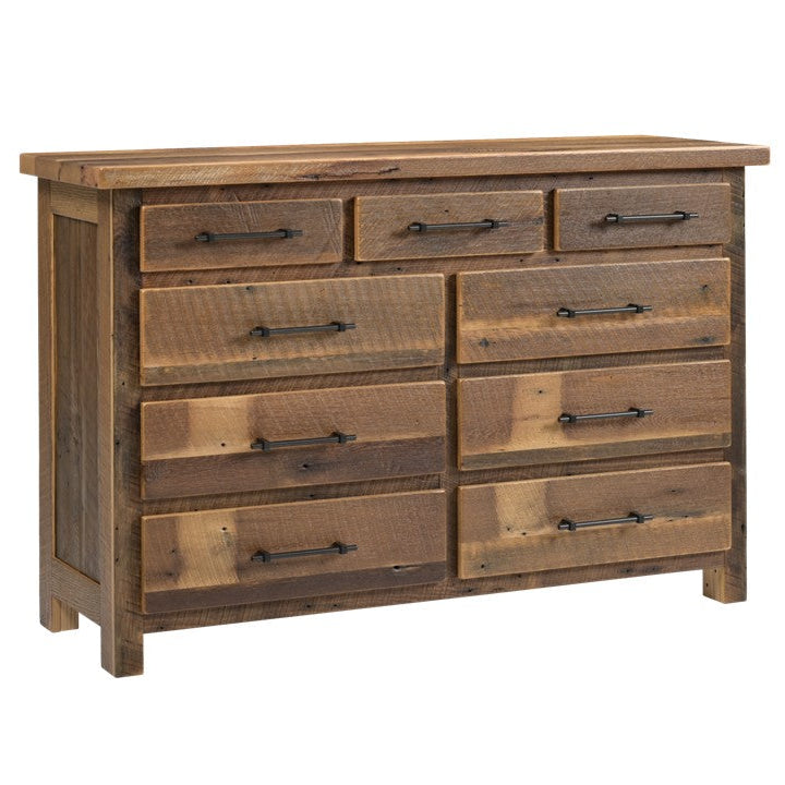 Legacy Estate Rowan Reclaimed Barnwood 9-Drawer Dresser
