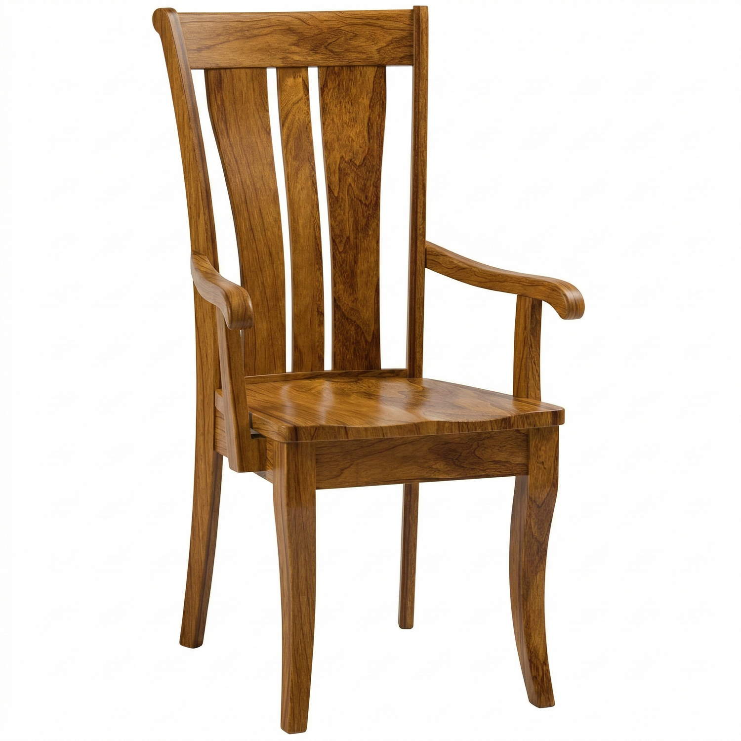 Hoosier Timbercraft Brighton Arm Cherry Dining Chair