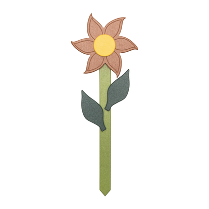 Stratton Field Poly Lumber 24-Inch Flower Garden Stake with Leaves