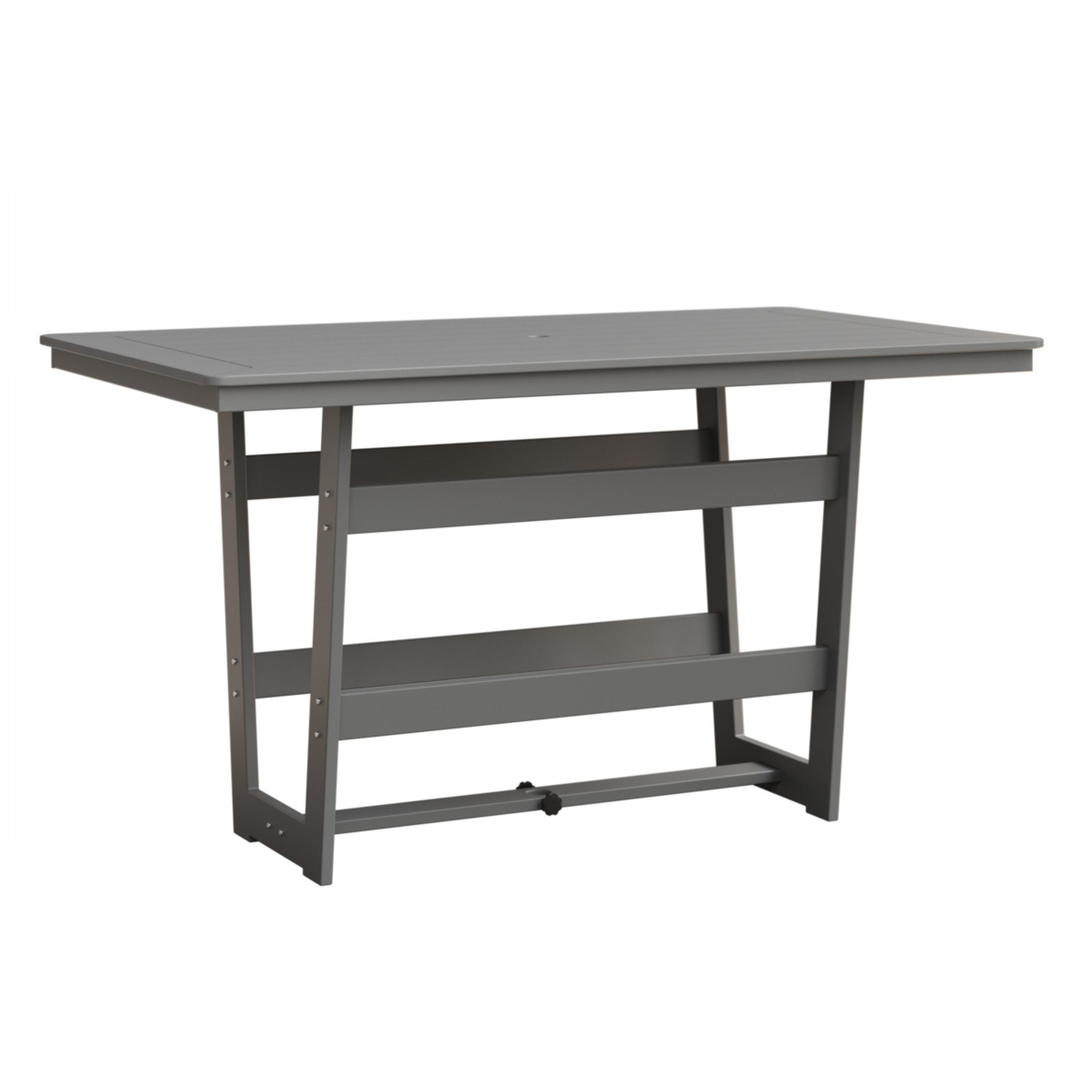 Berlin Gardens Hudson 70″ Outdoor Poly Lumber Rectangular Bar Table