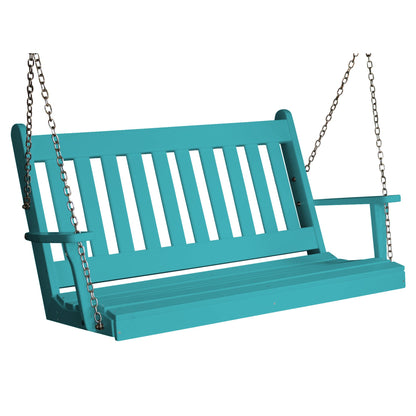 Keystone Amish Co. 4 Foot Franklin Poly Composite Porch Swing, Aruba