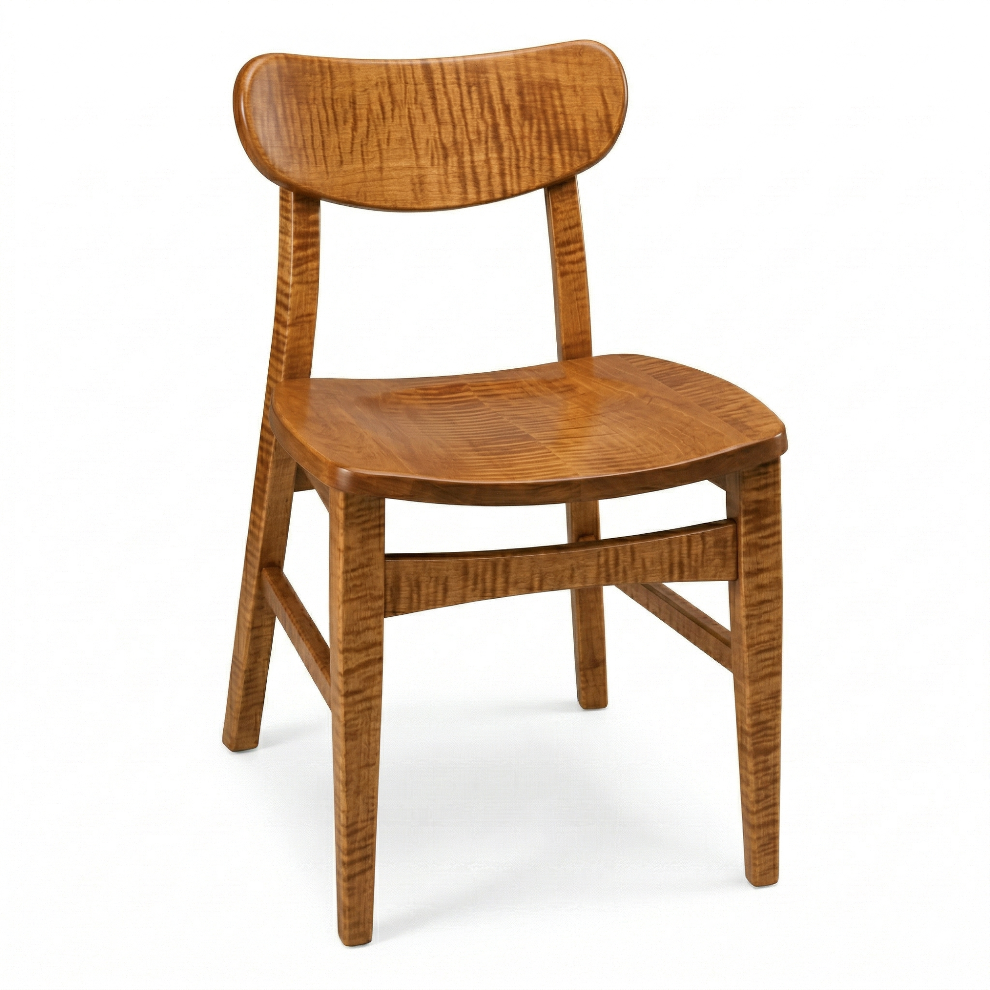 Hoosier Timbercraft Monroe Wood Side Maple Dining Chair