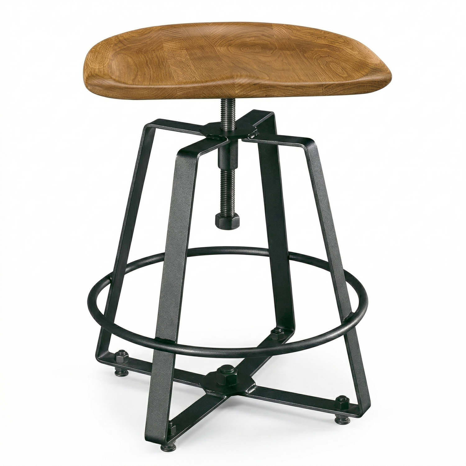 Hoosier Timbercraft Whitley Maple Backless Barstool