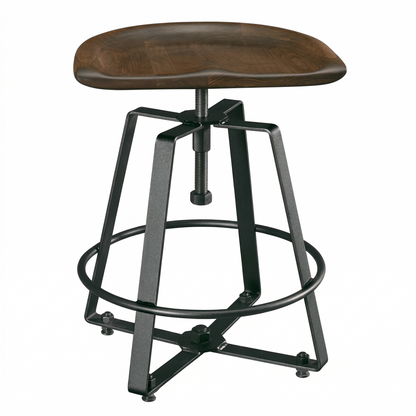 Hoosier Timbercraft Whitley Maple Backless Barstool