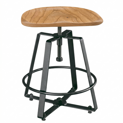 Hoosier Timbercraft Whitley Maple Backless Barstool