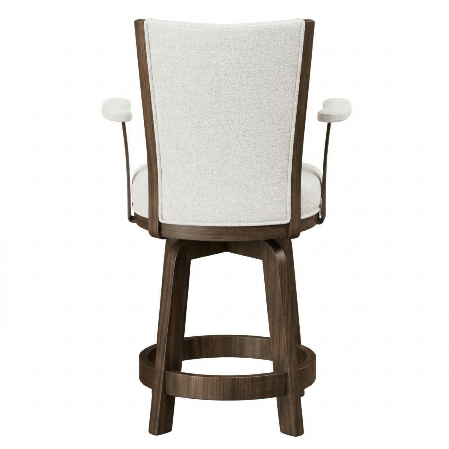 Hoosier Timbercraft Adams Swivel Arm Oak Barstool