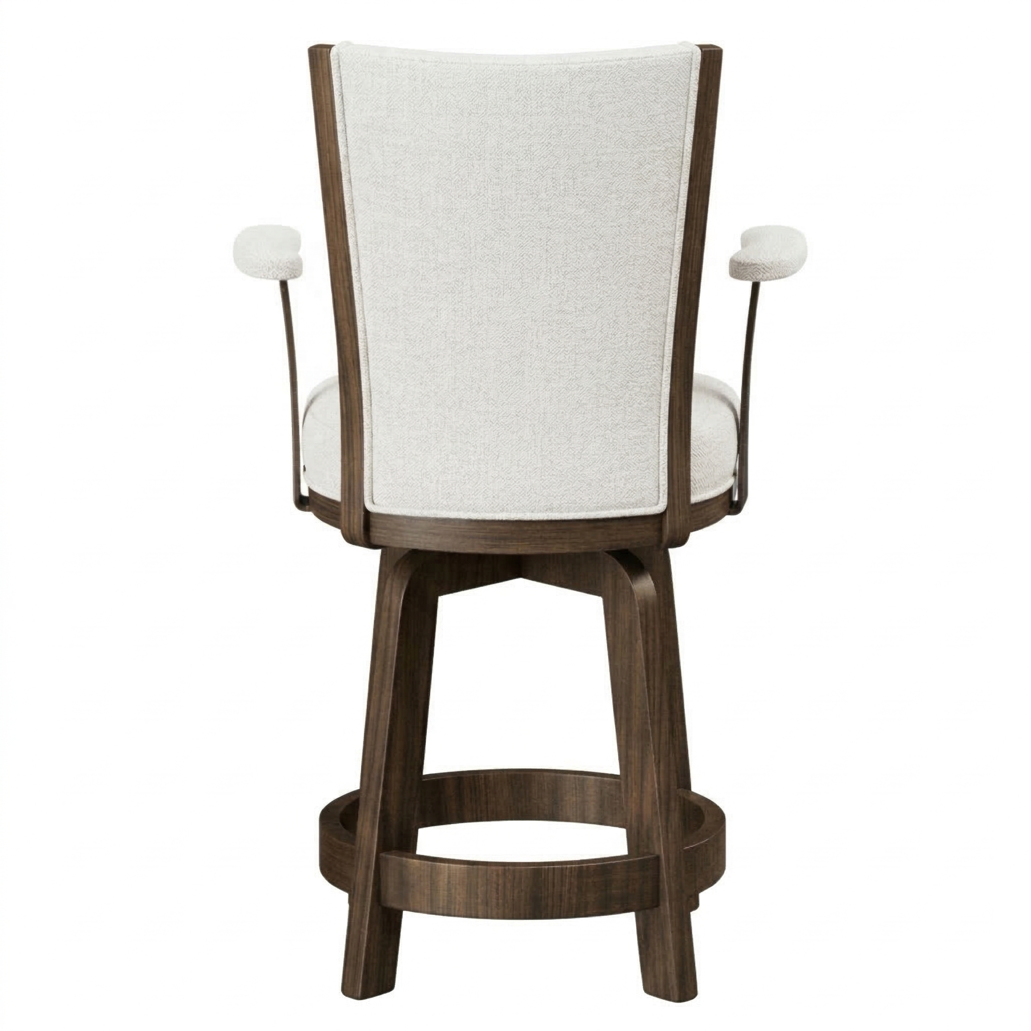 Hoosier Timbercraft Adams Swivel Arm Oak Barstool