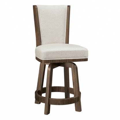 Hoosier Timbercraft Adams Oak Swivel Barstool