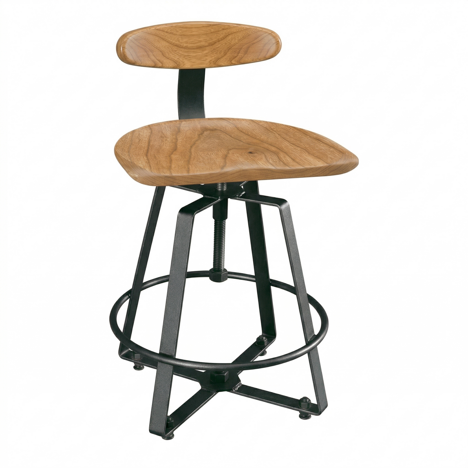 Hoosier Timbercraft Whitley Maple Barstool with Back