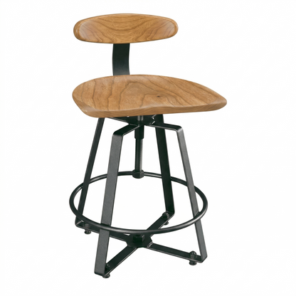 Hoosier Timbercraft Whitley Maple Barstool with Back