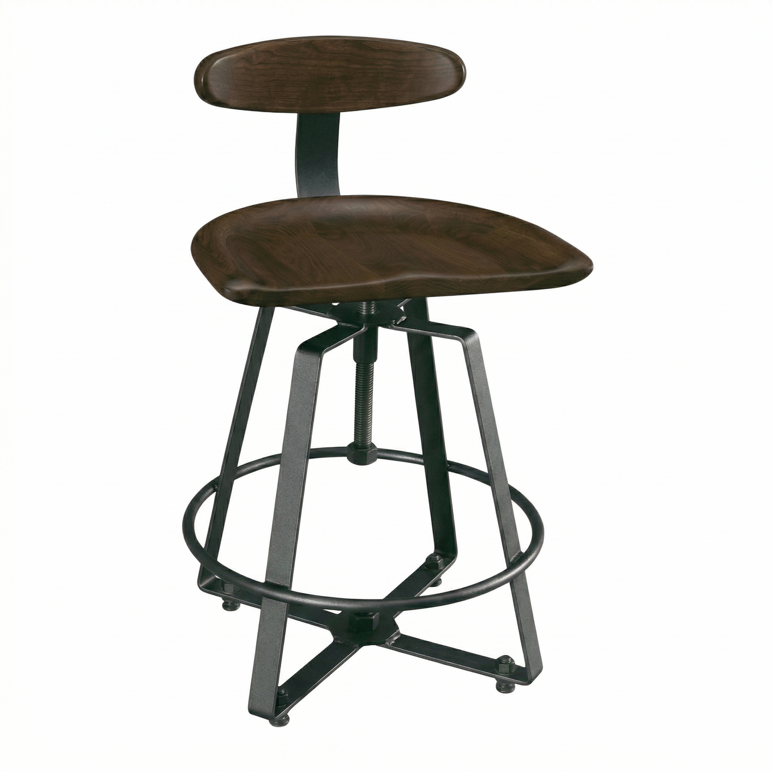 Hoosier Timbercraft Whitley Maple Barstool with Back
