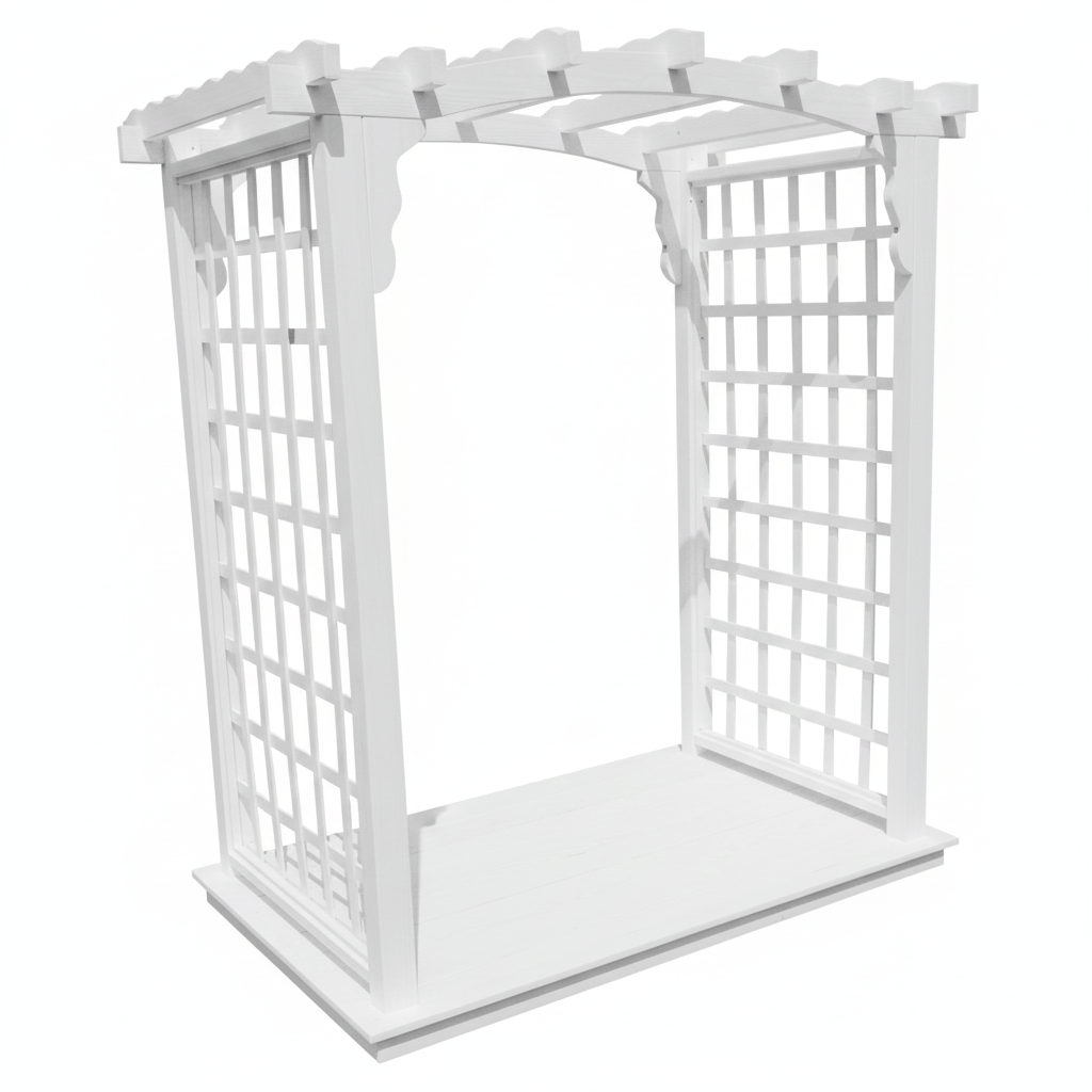 Heritage Lawncraft Georgetown Pressure Treated Wood Garden Arbor