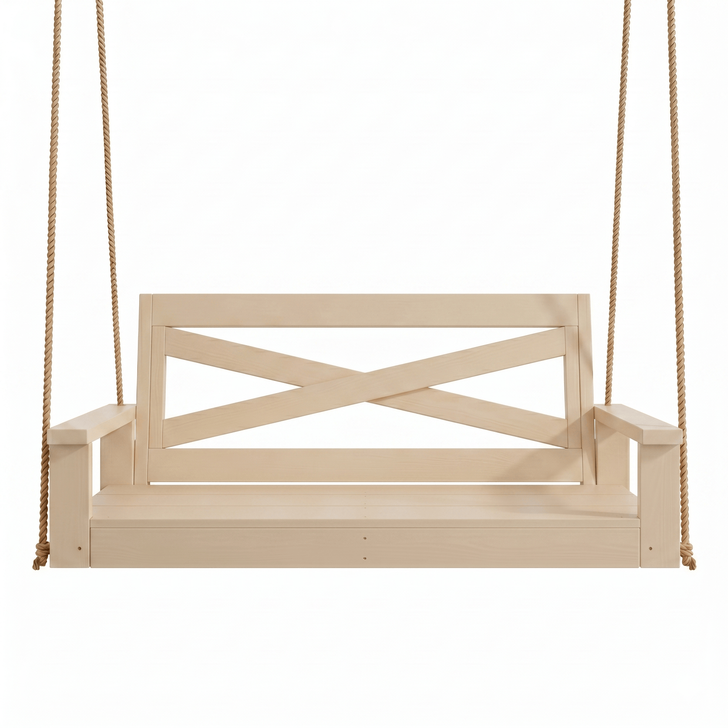 Porchgate Amish Heavy Duty 4-Foot Boardwalk Porch Swing - Relaxed Khaki