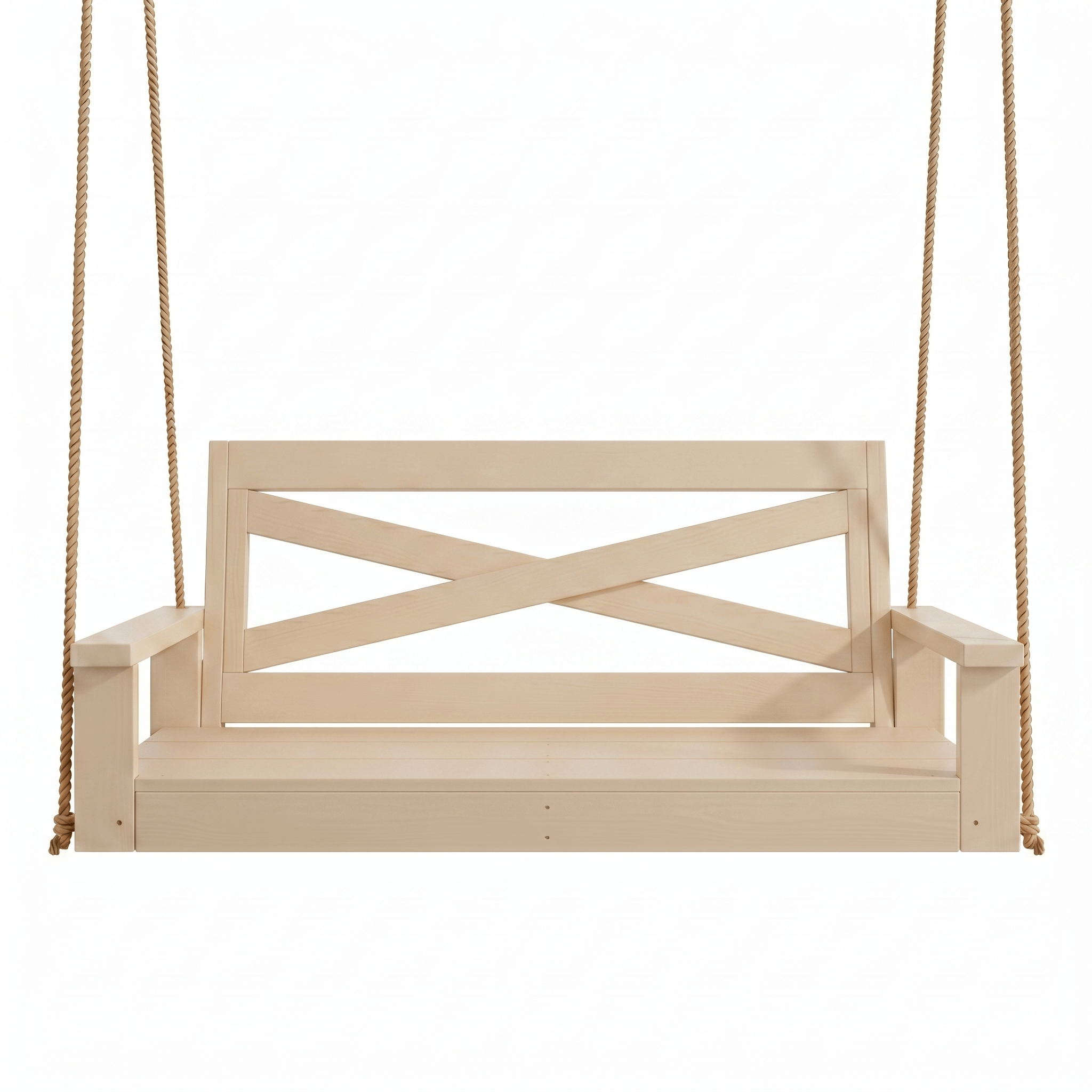 Porchgate Amish Heavy Duty 4-Foot Boardwalk Porch Swing - Relaxed Khaki