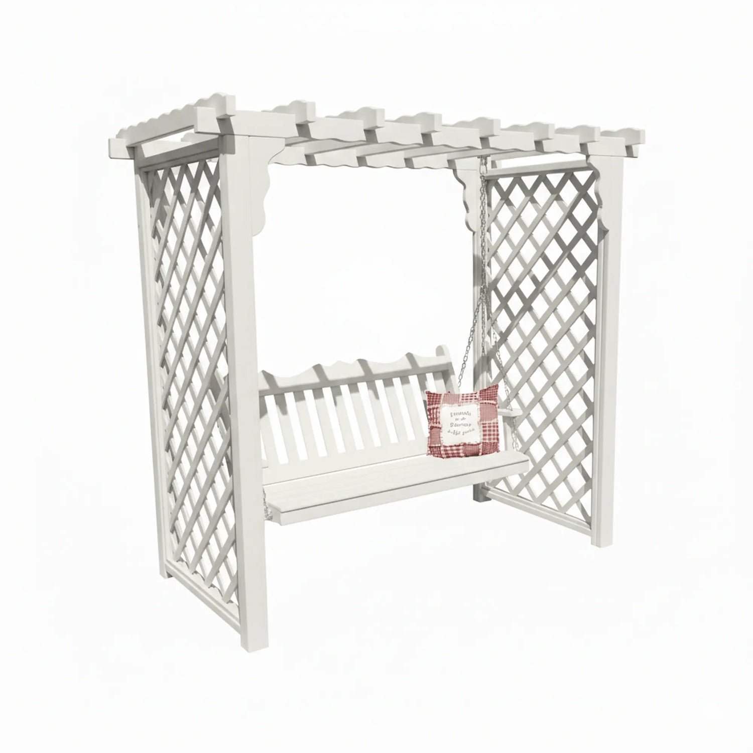 Heritage Lawncraft Manchester Cedar Garden Arbor with Swing