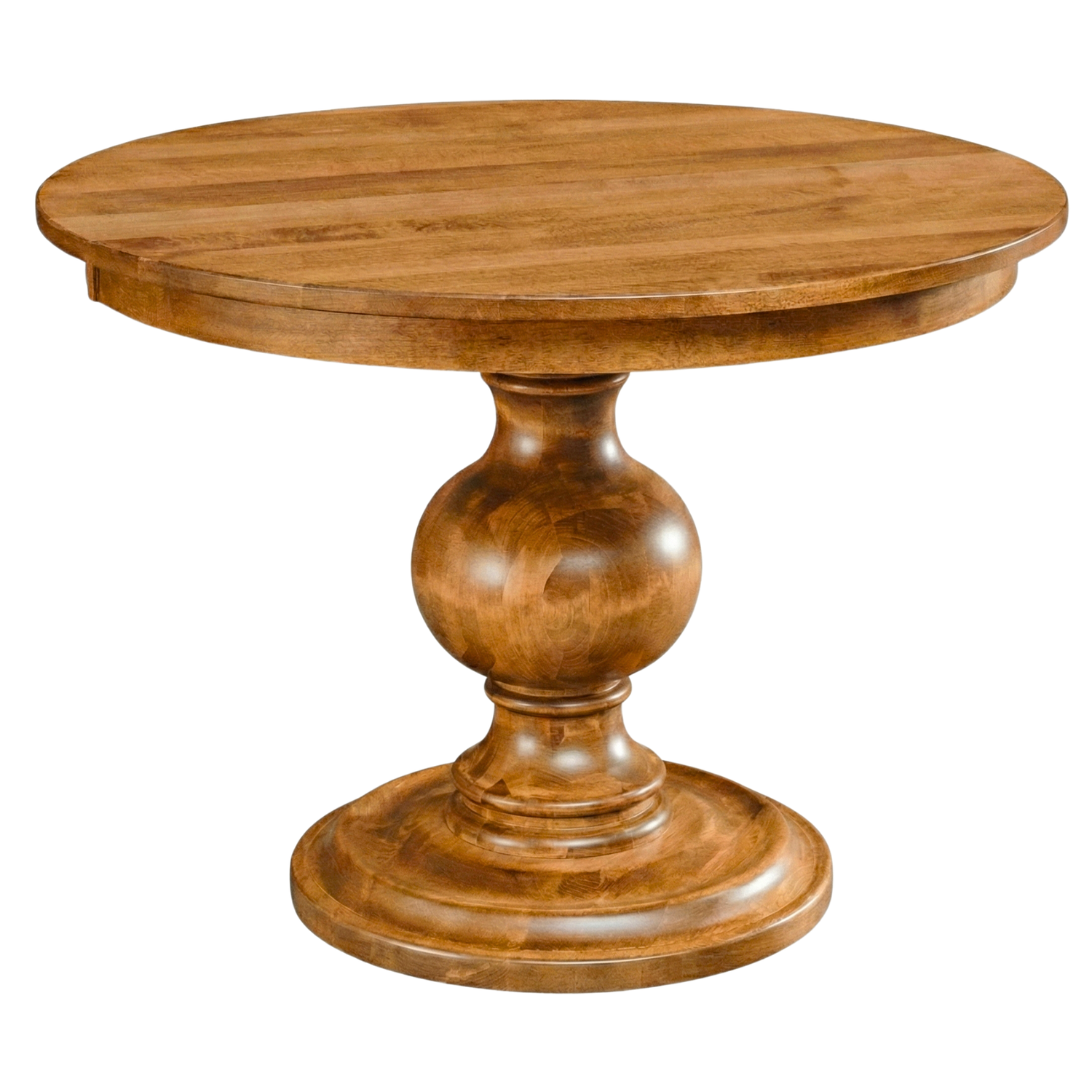 Hoosier Timbercraft Glenwood Round Pedestal Maple Dining Height Table
