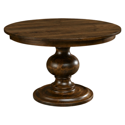 Hoosier Timbercraft Glenwood Round Pedestal Maple Dining Height Table