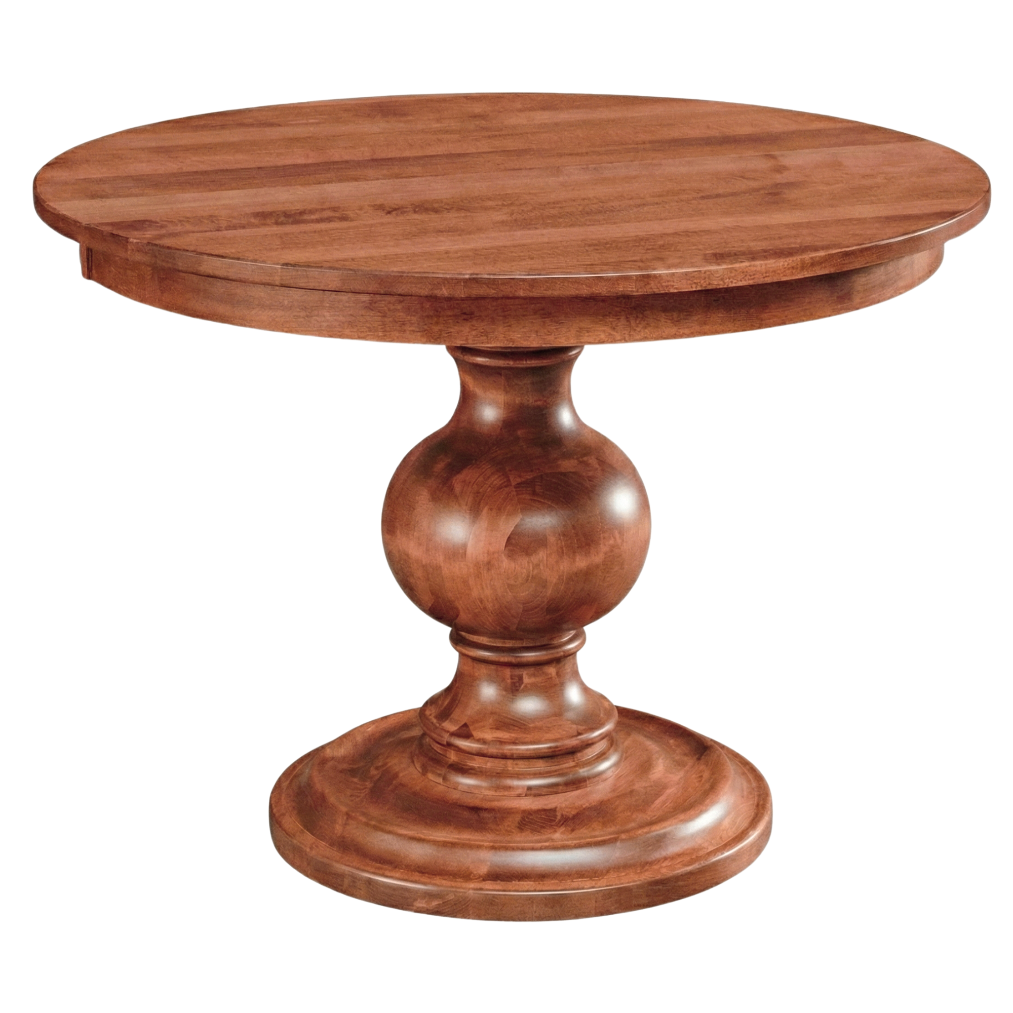Hoosier Timbercraft Glenwood Round Pedestal Maple Dining Height Table