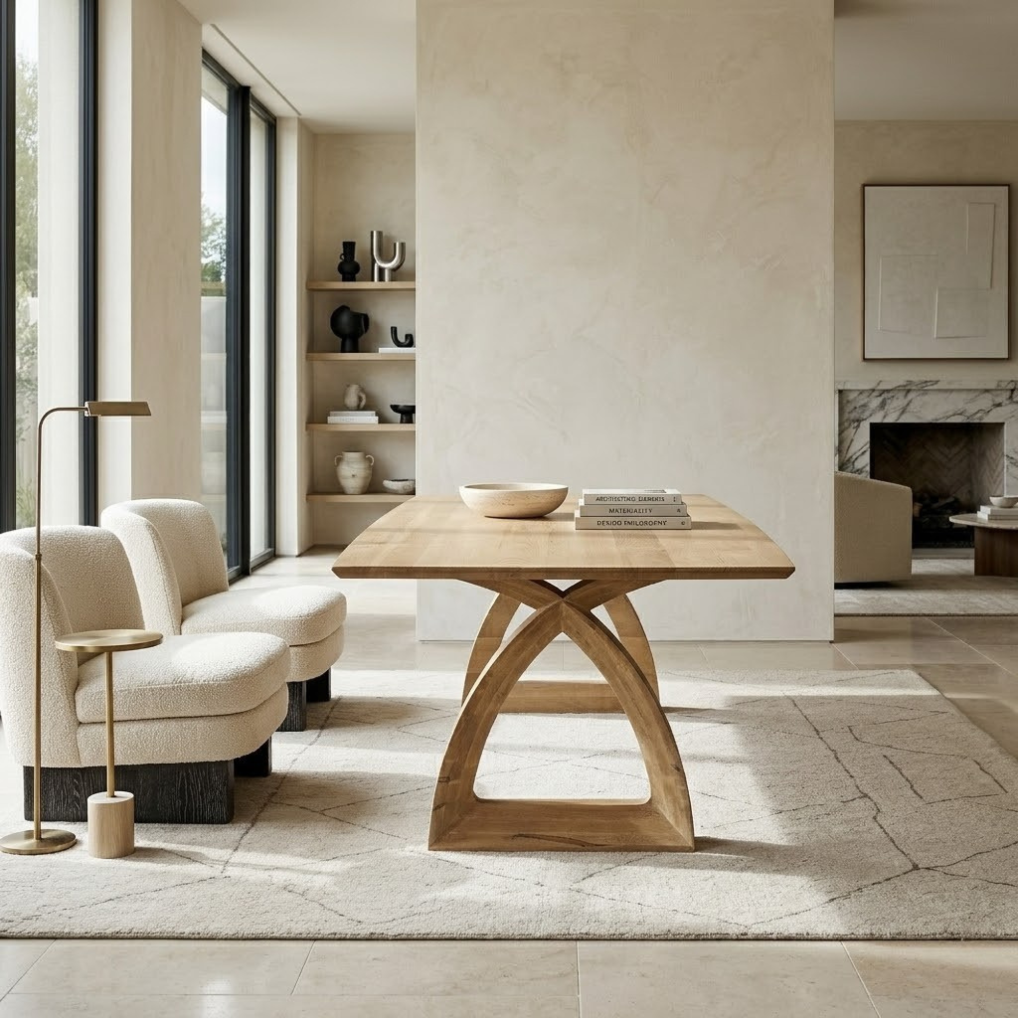 Granola_Hoosier_Timbercraft_Salem_Brown_Maple_Trestle_Table