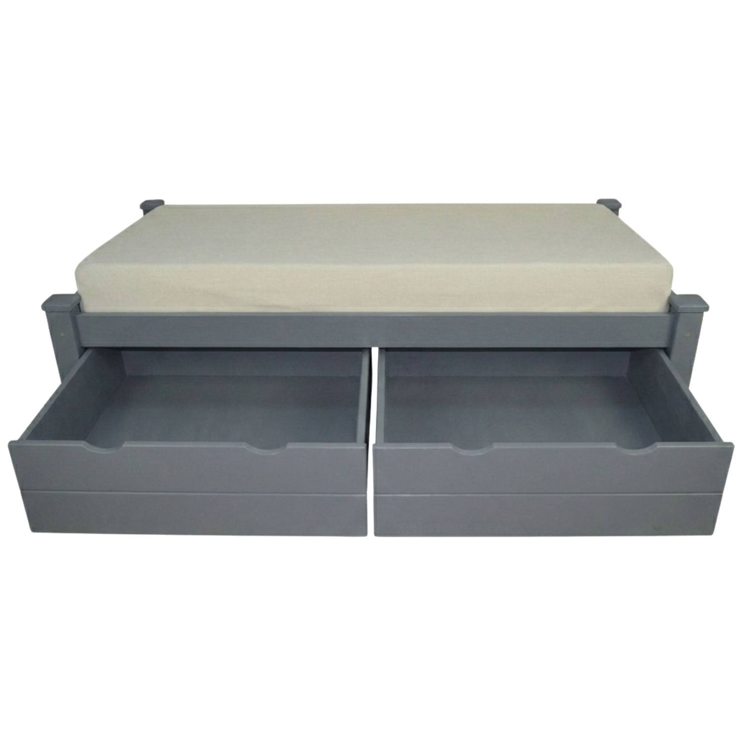 Versaloft Homestead Amish Made Bed Frame with 2-Piece Drawers