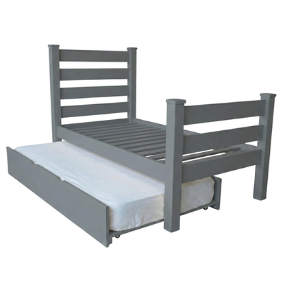 Versaloft Homestead Amish Made Bed Frame with Headboard, Footboard, and Trundle Unit