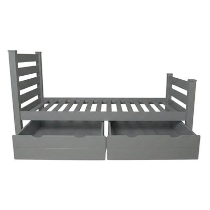 Versaloft Homestead Amish Made Bed Frame with Headboard, Footboard, and 2-Piece Drawers