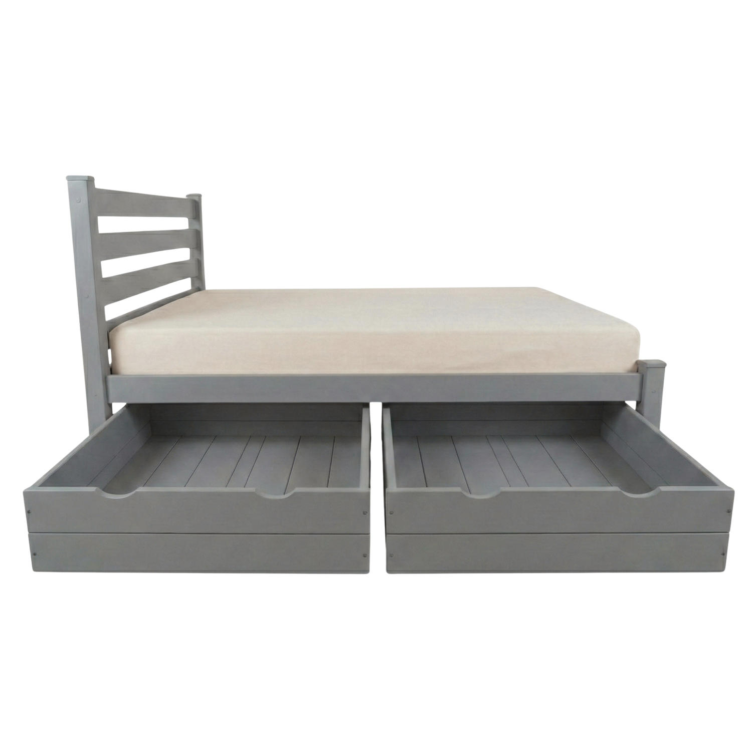 Versaloft Homestead Amish Made Bed Frame with Headboard and 2-Piece Drawers