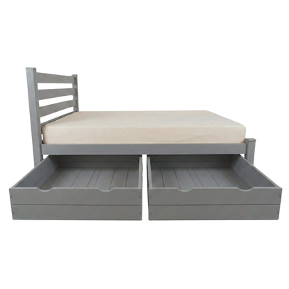 Versaloft Homestead Amish Made Bed Frame with Headboard and 2-Piece Drawers