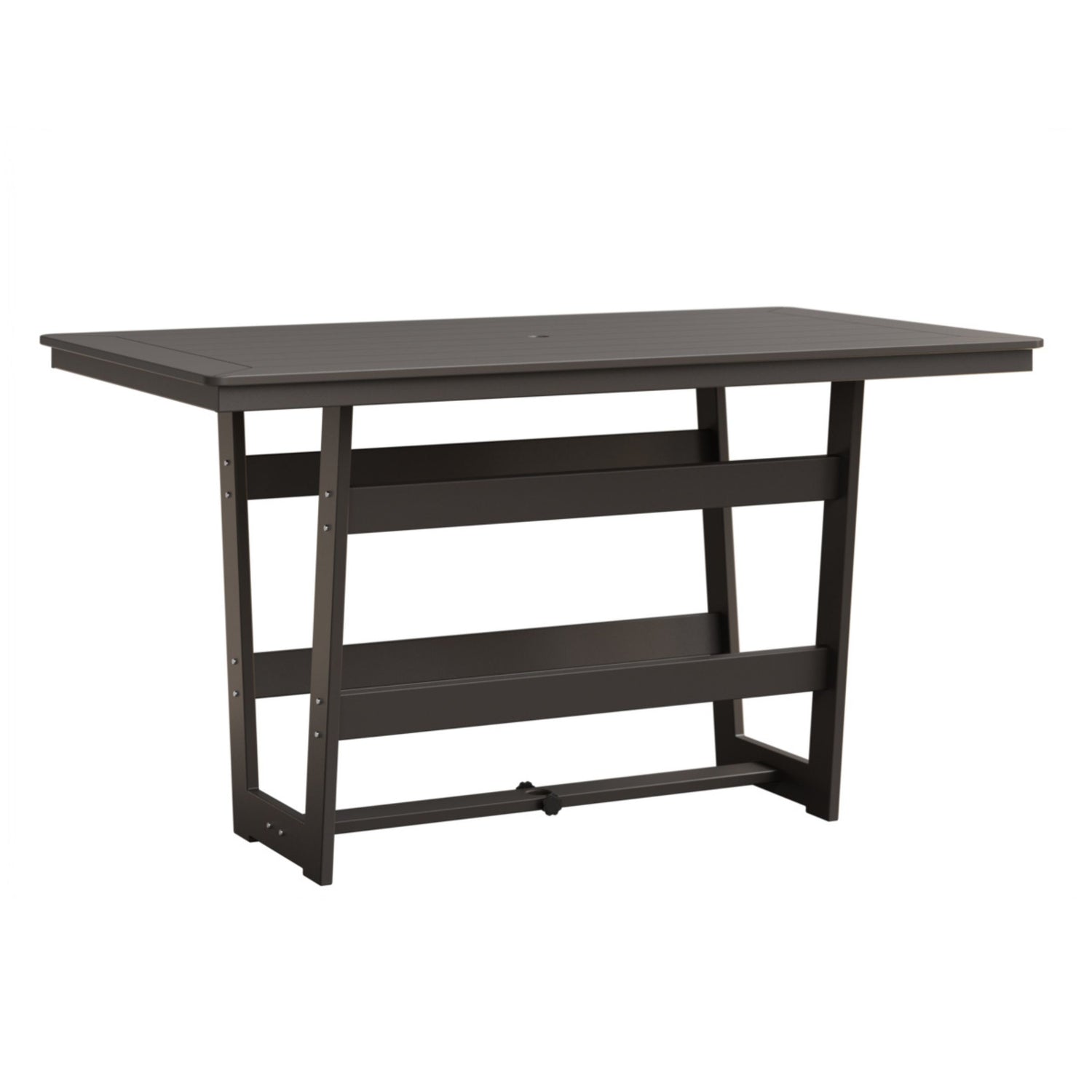 Berlin Gardens Hudson 70″ Outdoor Poly Lumber Rectangular Bar Table