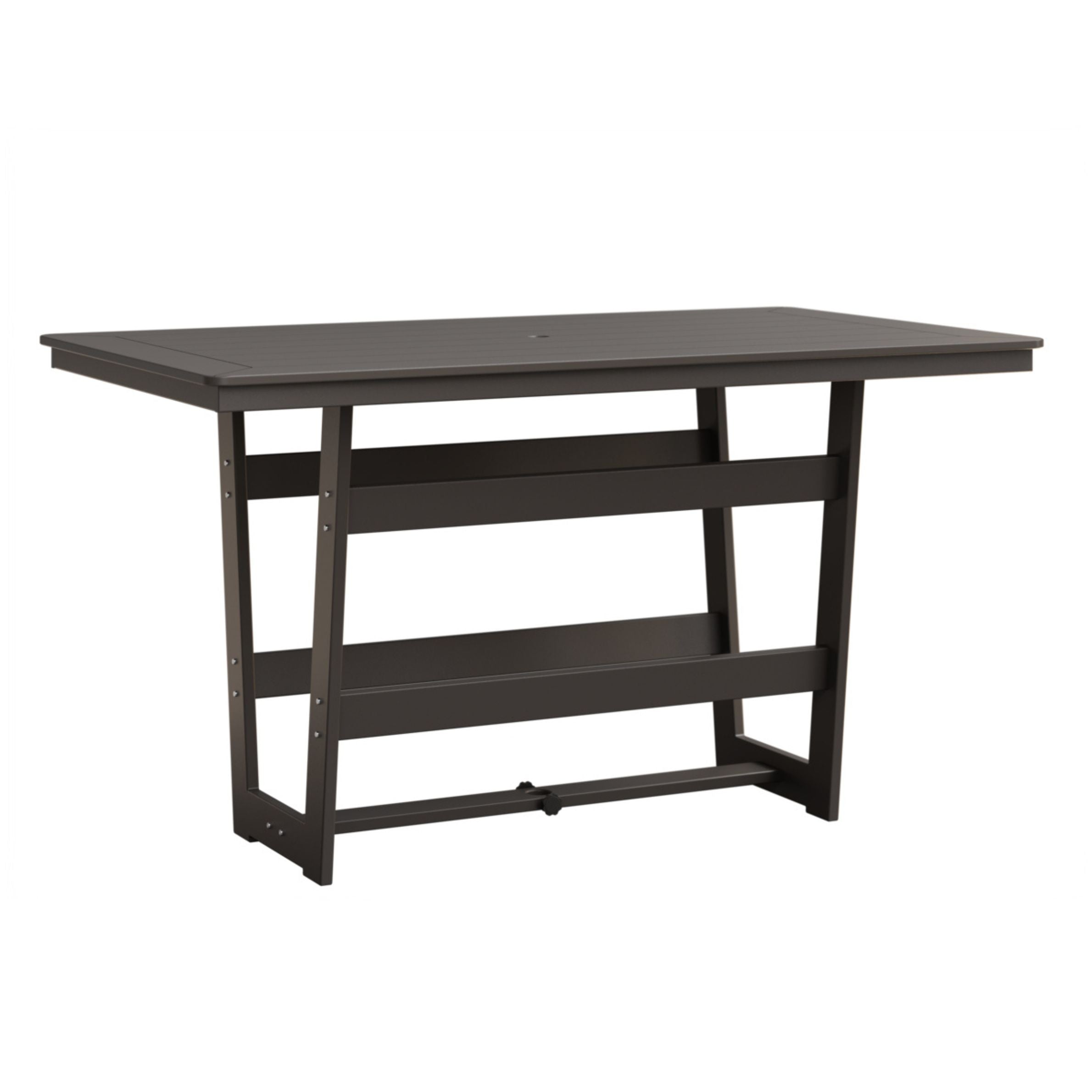 Berlin Gardens Hudson 70″ Outdoor Poly Lumber Rectangular Bar Table