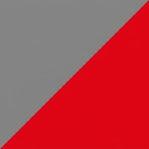 Grey on Bright Red