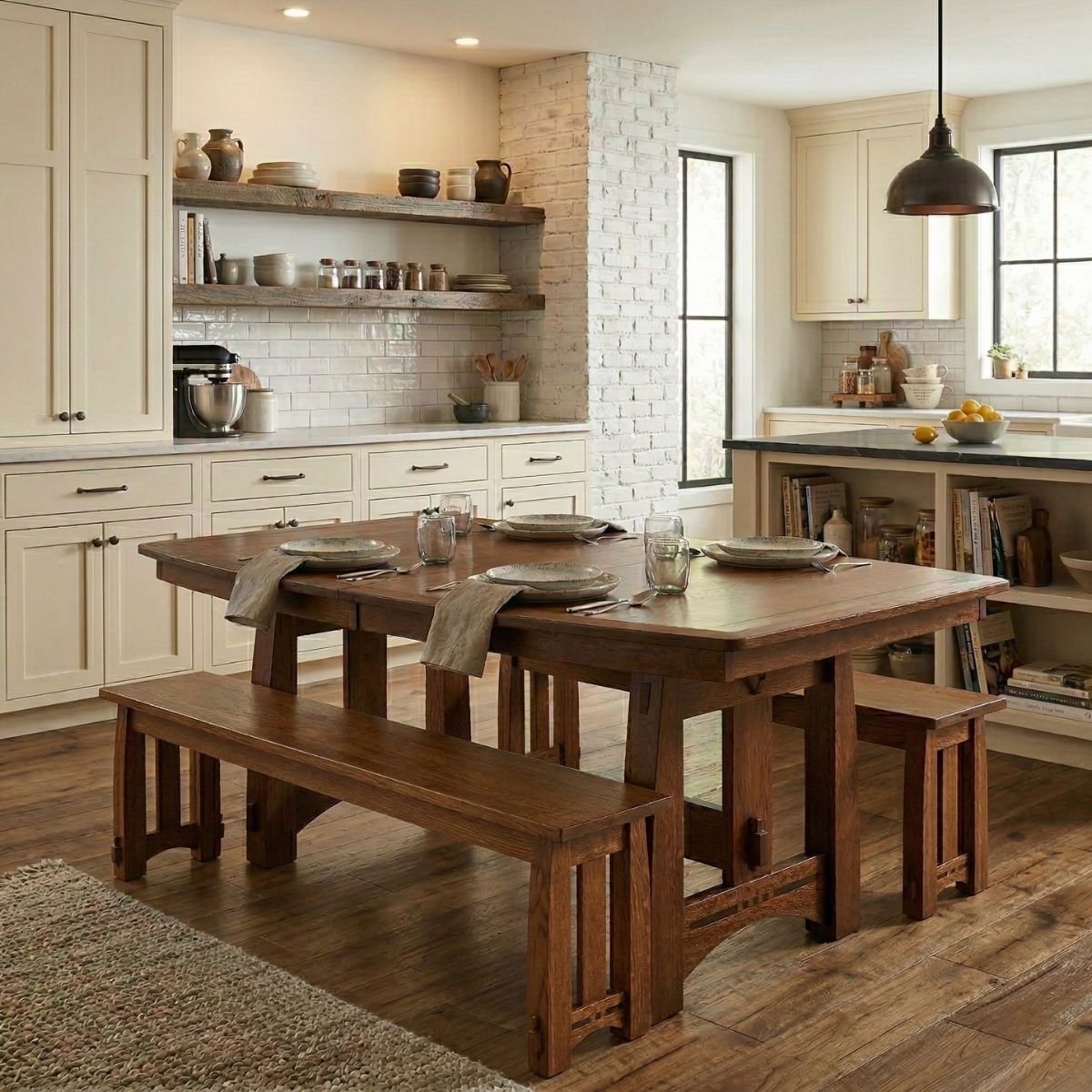 Hoosier Timbercraft Georgetown White Oak Dining Table