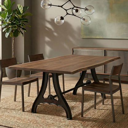 Hoosier Timbercraft Portage Live Edge Walnut Dining Table