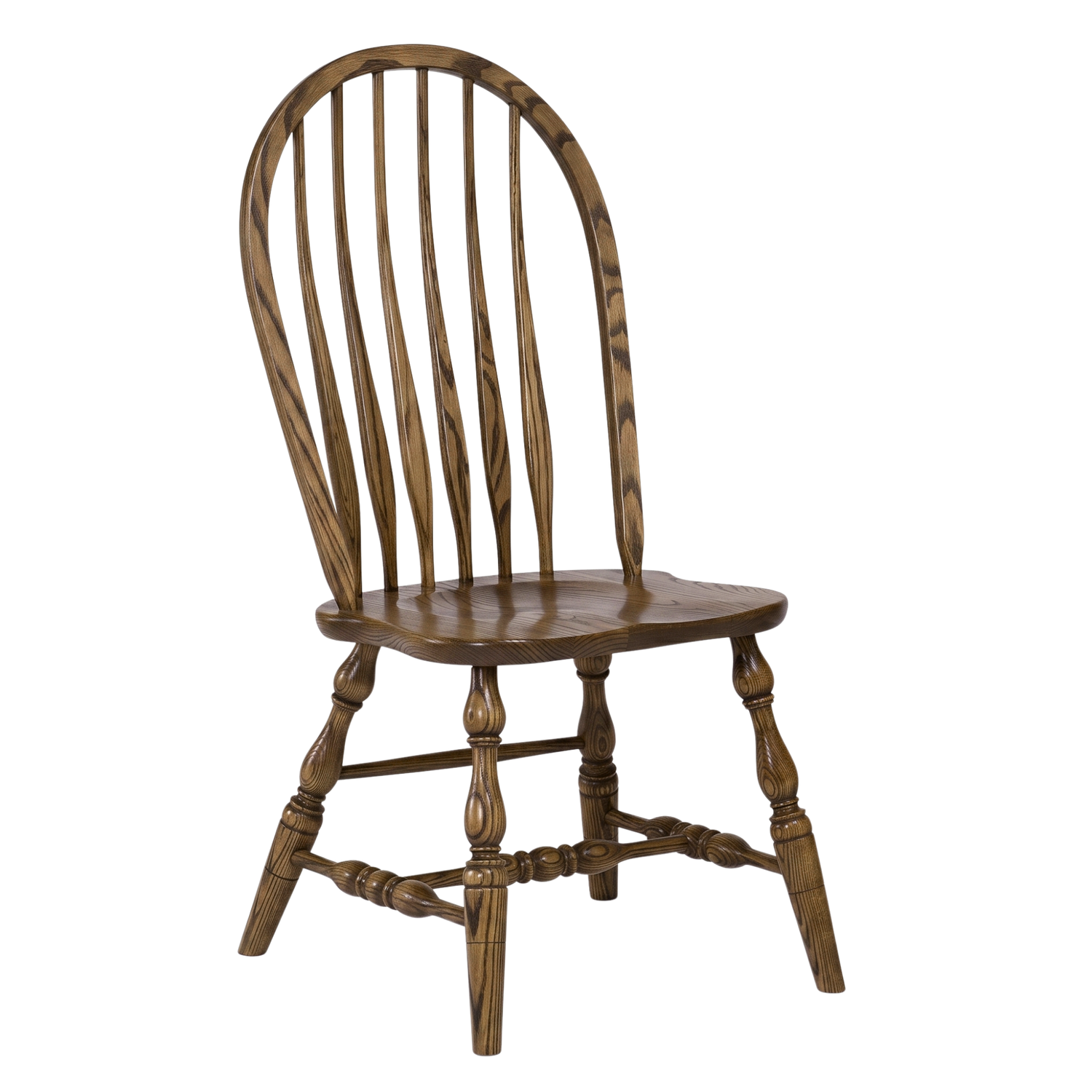 Hoosier Timbercraft Bent Bow Back Amish Oak Dining Chair