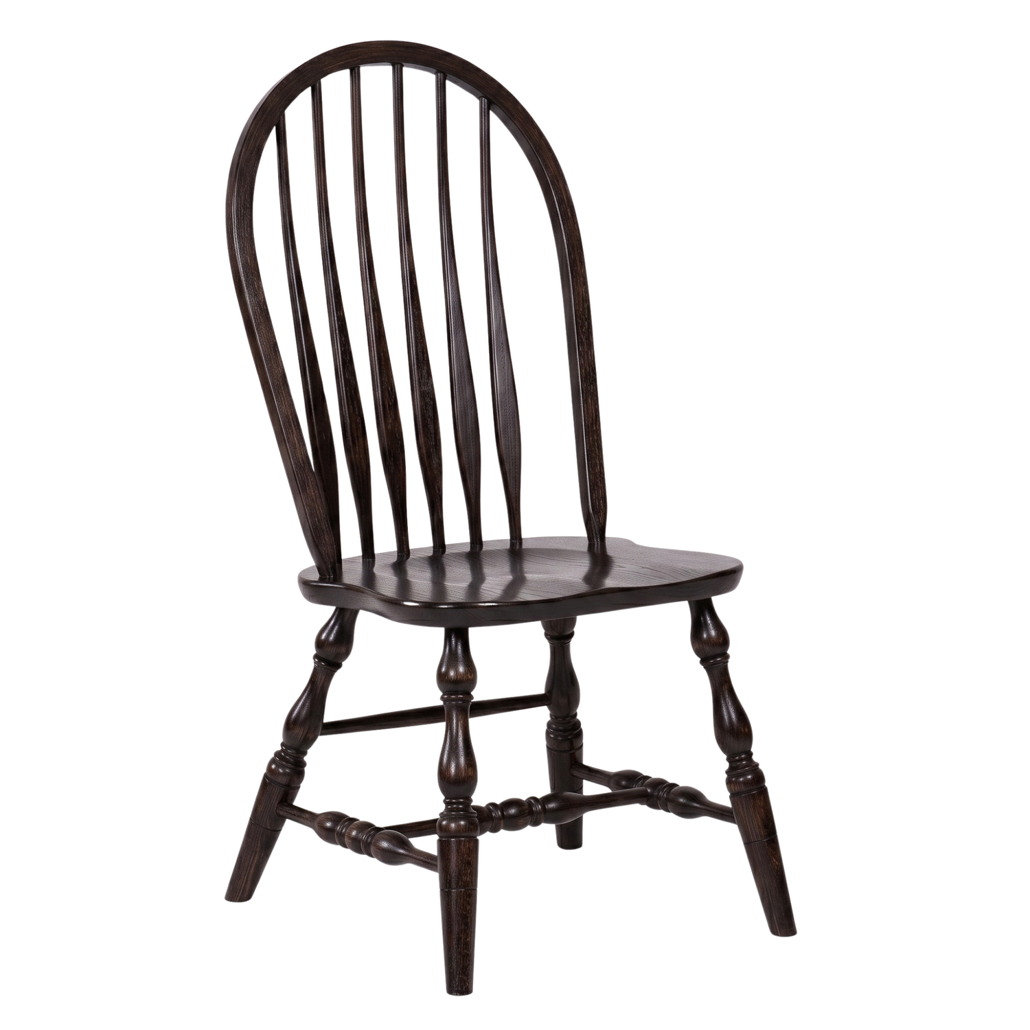 Hoosier Timbercraft Bent Bow Back Amish Oak Dining Chair