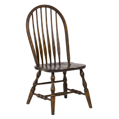 Hoosier Timbercraft Bent Bow Back Amish Oak Dining Chair