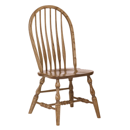 Hoosier Timbercraft Bent Bow Back Amish Oak Dining Chair