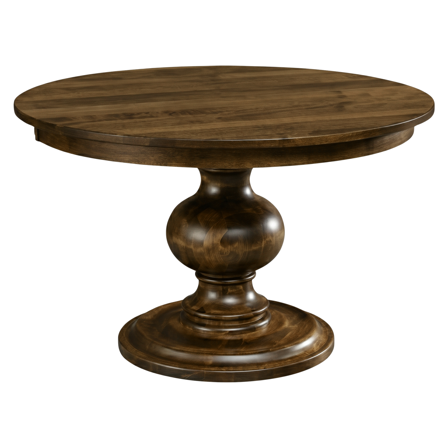 Hoosier Timbercraft Glenwood Round Pedestal Maple Dining Height Table