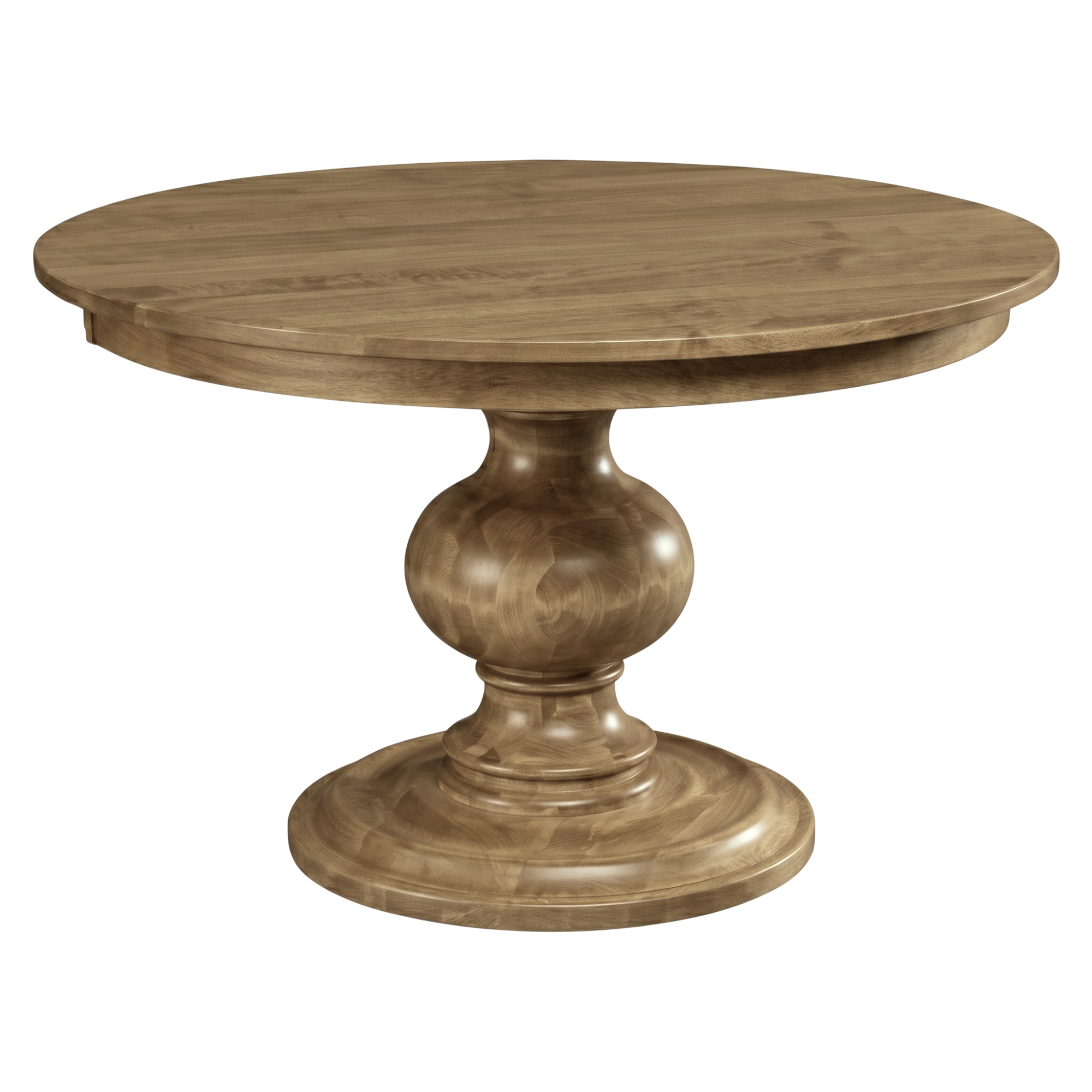 Hoosier Timbercraft Glenwood Round Pedestal Maple Dining Height Table