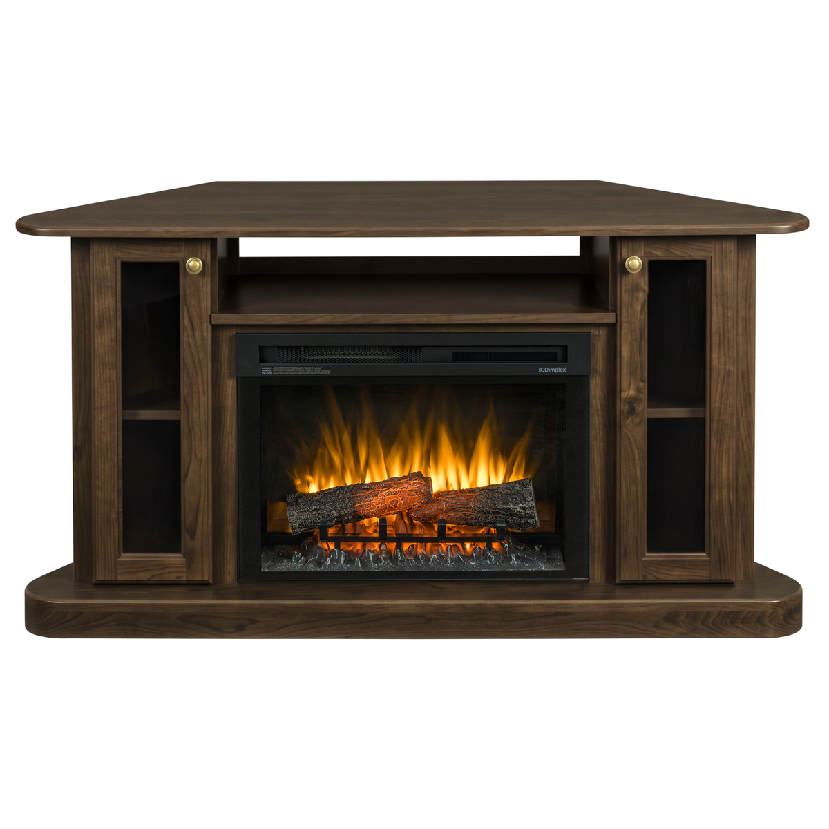 Hoosier Timbercraft Bayside Electric Corner Fireplace