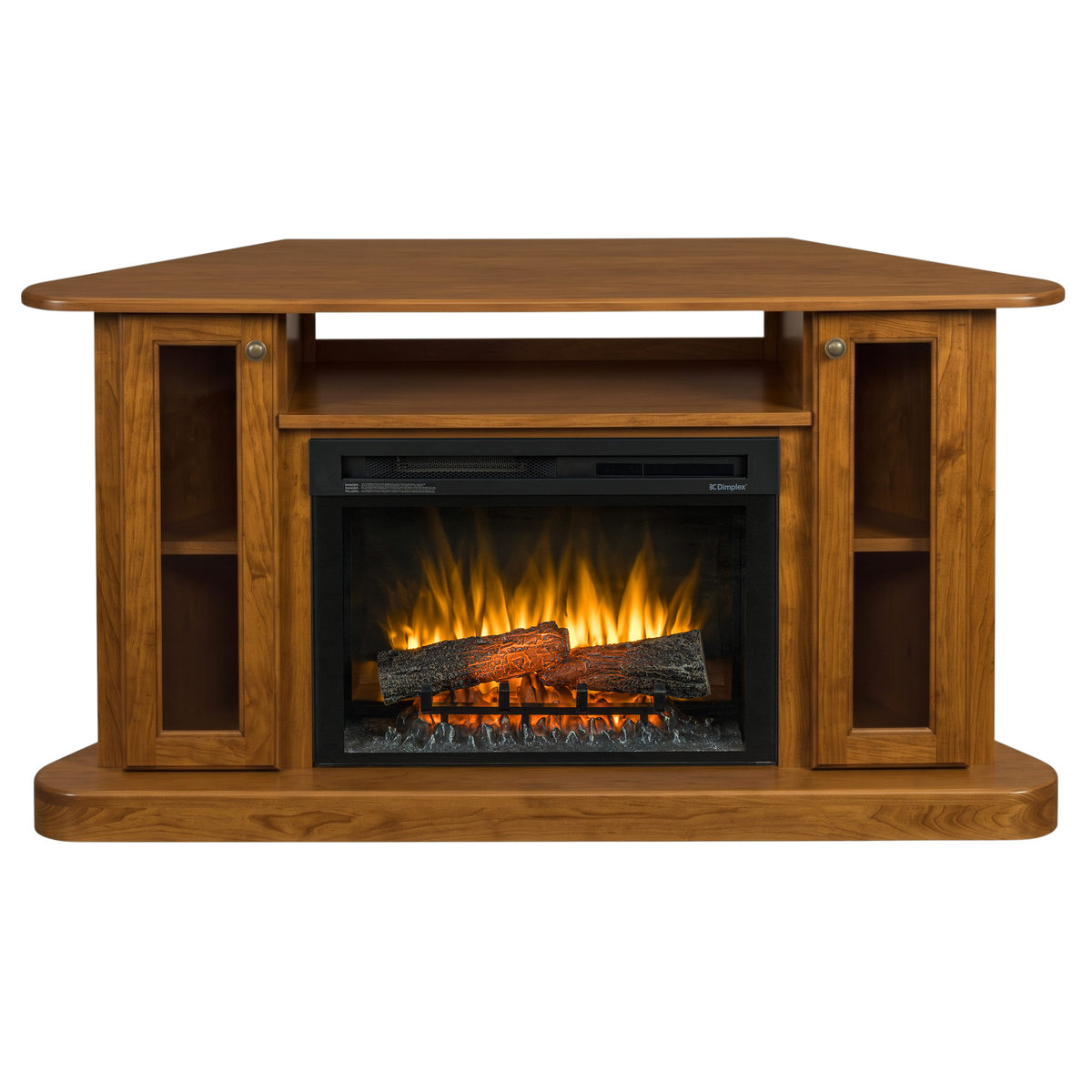 Hoosier Timbercraft Bayside Electric Corner Fireplace