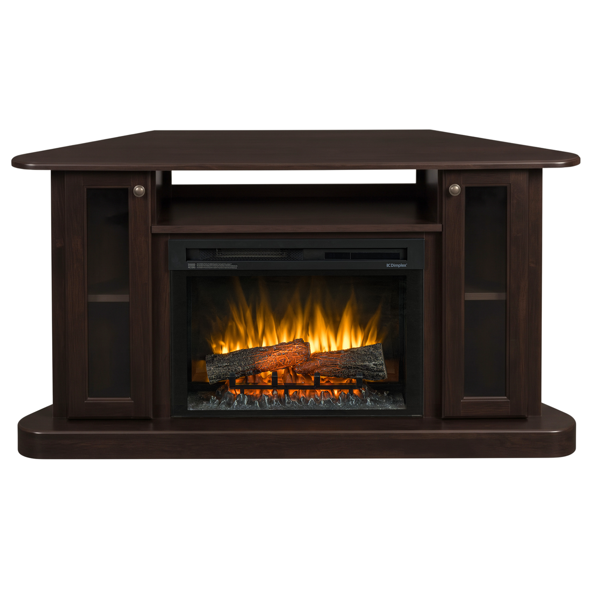 Hoosier Timbercraft Bayside Electric Corner Fireplace
